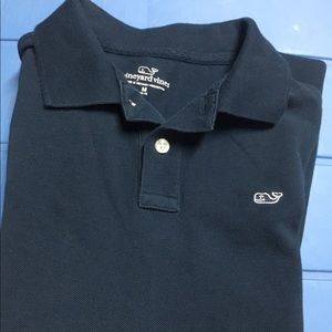 Boys Navy Blue Vineyard Vines long sleeve polo